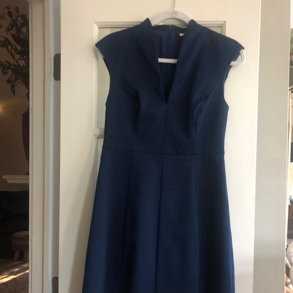 Navy fit and flare